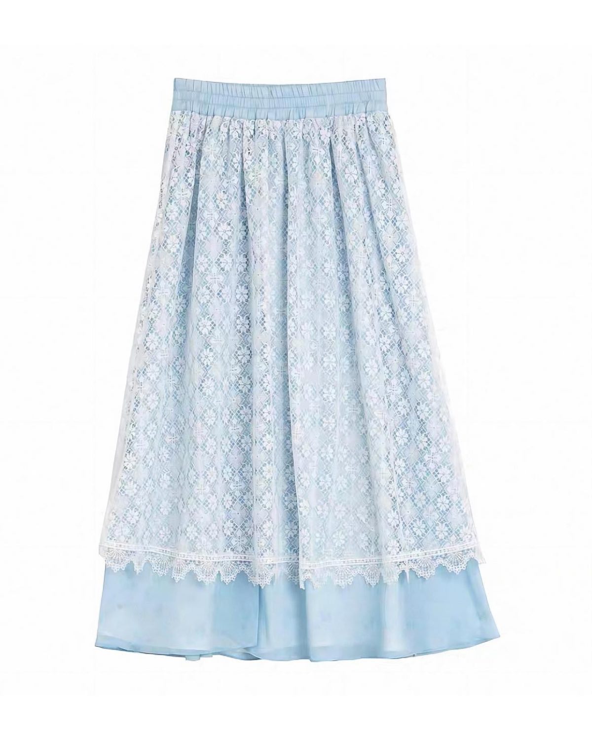 Baby Blue Lolita Set Skirt