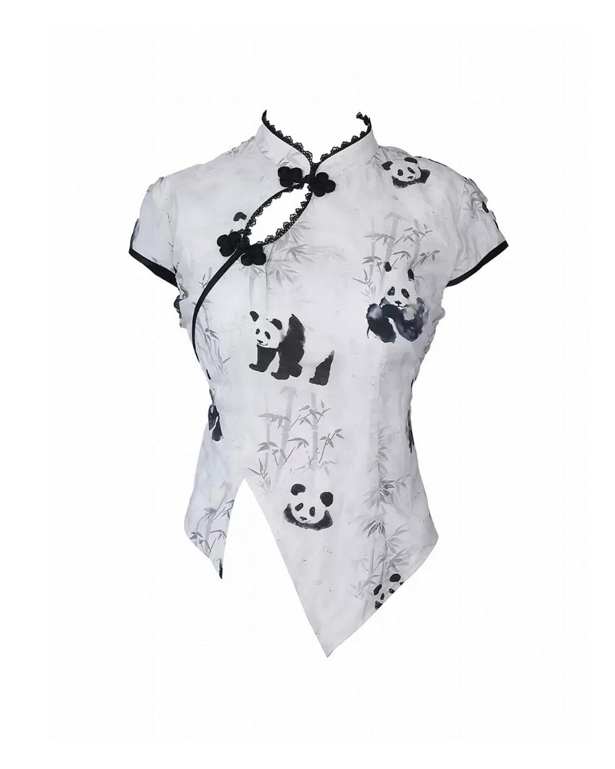 Chinese-Style Panda Outfit Set Top By Itself