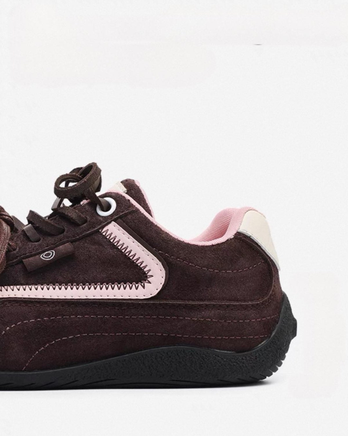Color Block Patchwork  Sport Shoes Heel