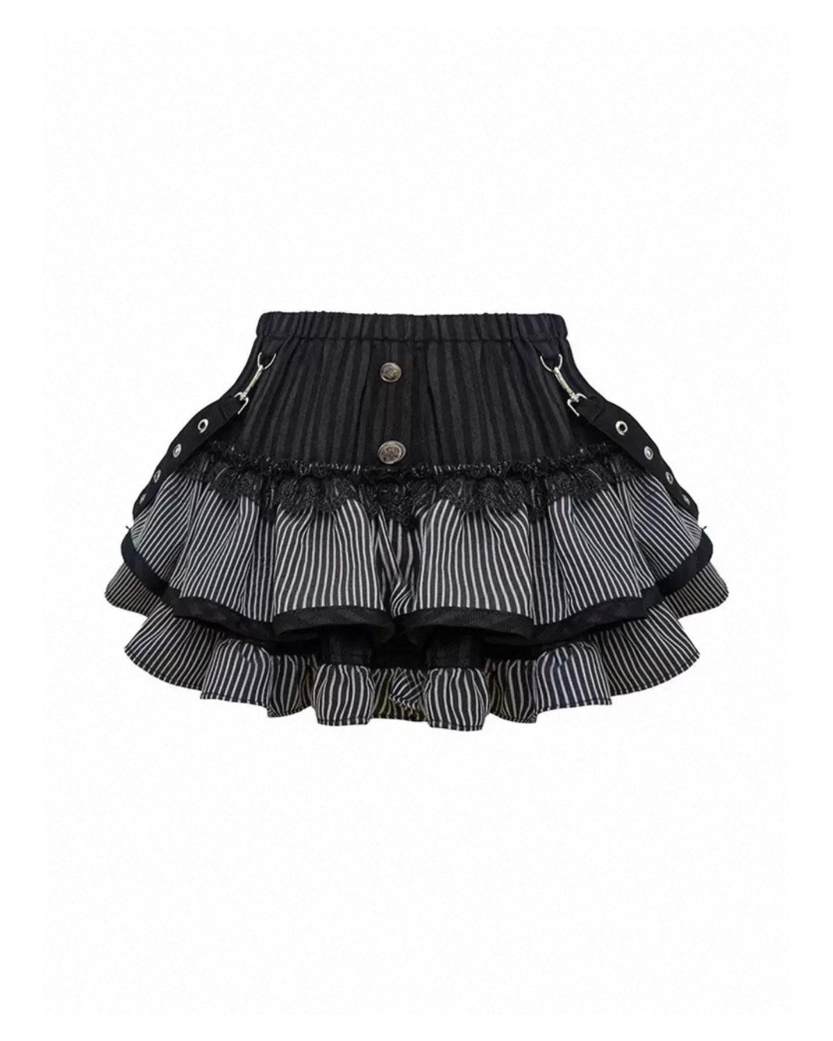 Lace Strap Shoujo Outfit Set Mini Skirt