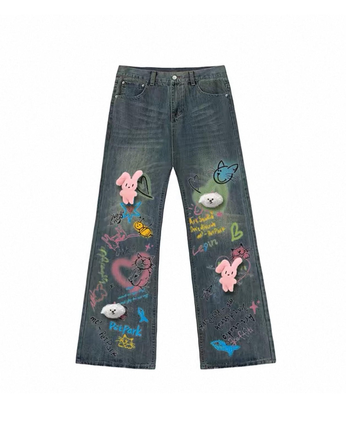 Loose Fit Harajuku Jeans By Itself