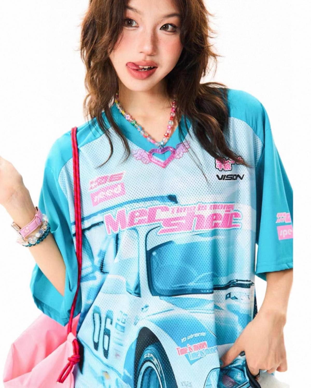 Racing Mesh T-Shirt Close Up