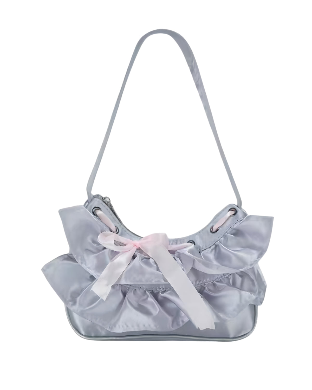 Soft Cloth Shoulder Bag White Backdrop