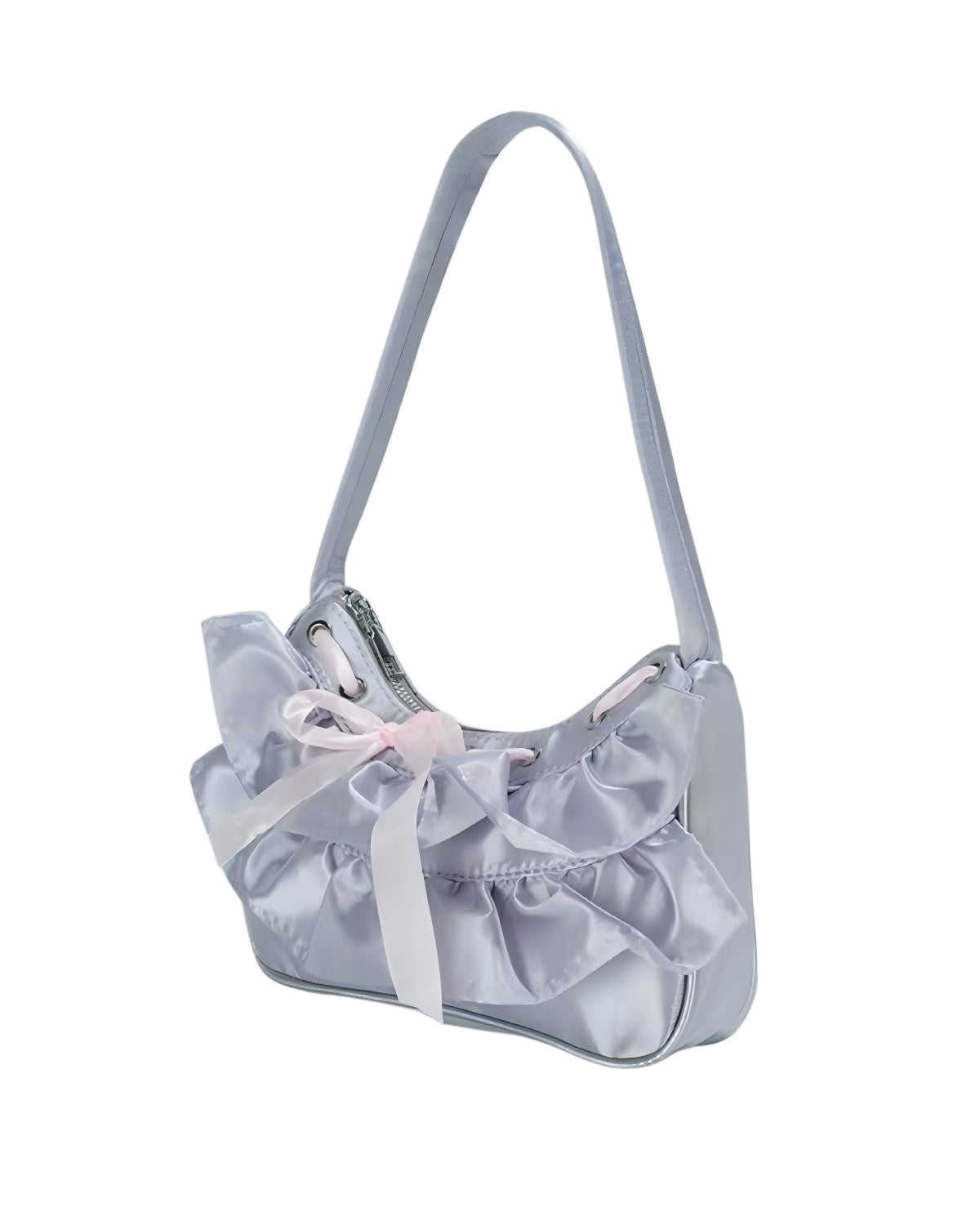 Soft Cloth Shoulder Bag Quarter View