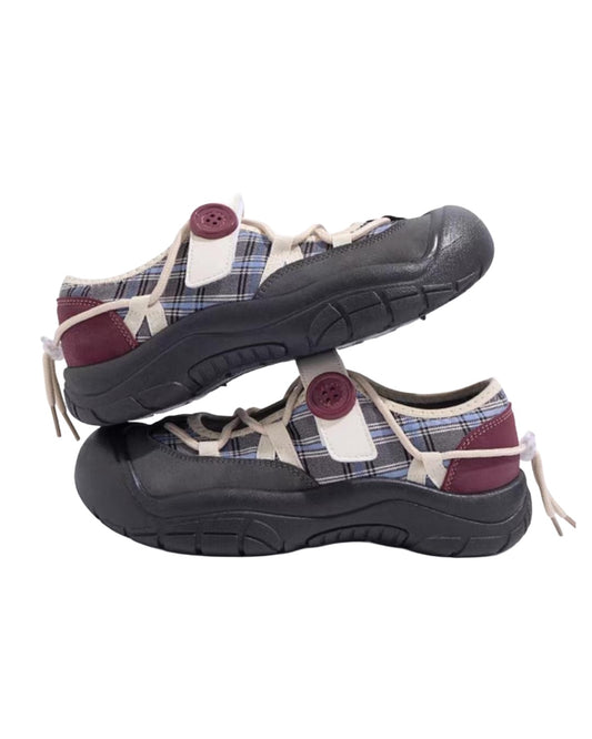 Velcro Retro Sneakers On Top Of Each Other