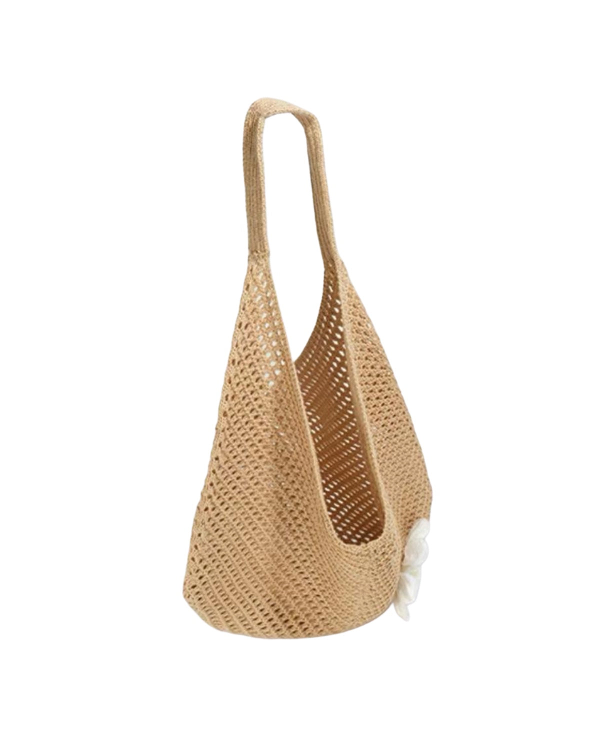 Woven Beach Tote Bag Open