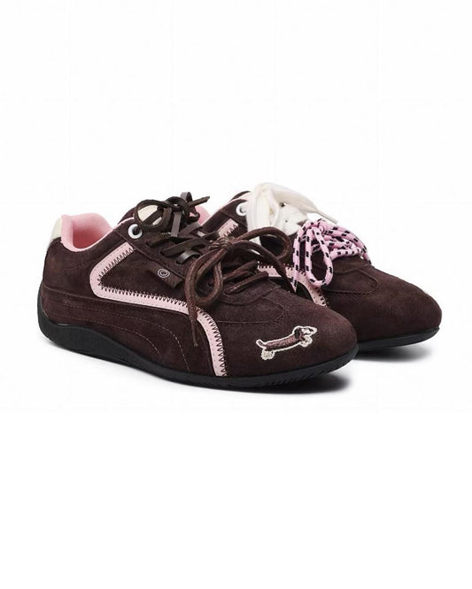 Color Block Patchwork  Sport Shoes White Backdrop