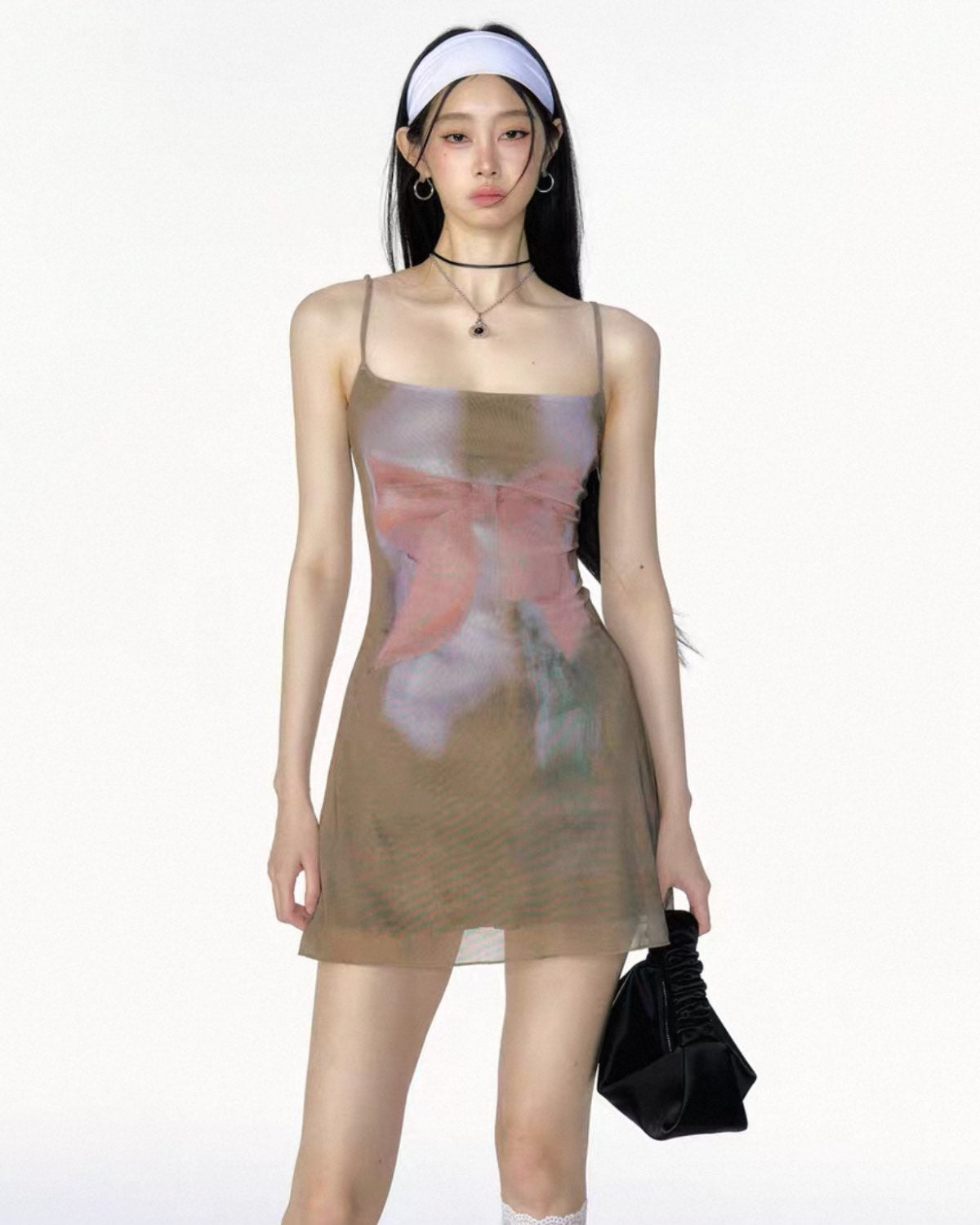 Mori Mesh Slip Dress