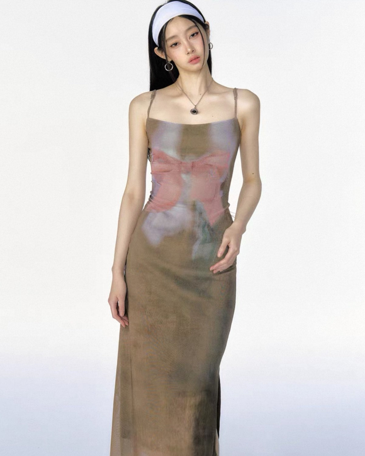 Mori Mesh Slip Dress