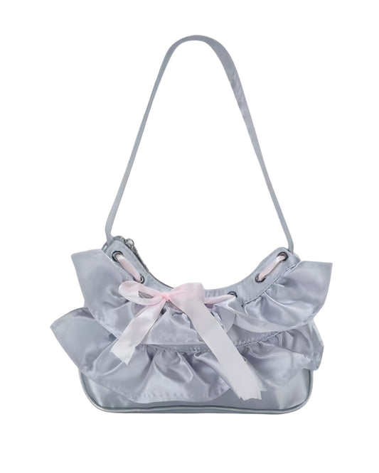 Soft Cloth Shoulder Bag White Backdrop